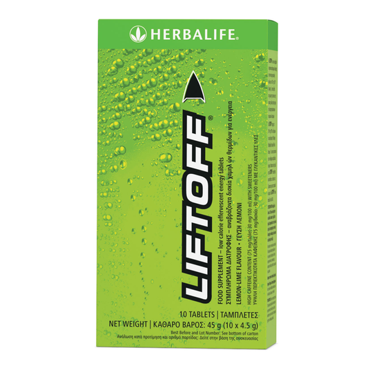 Herbalife Lift Off® Effervescent Energy Drink Lemon-lime 10 tablets per box